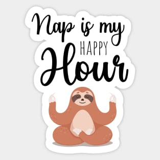 Nap Is My Happy Hour Sticker